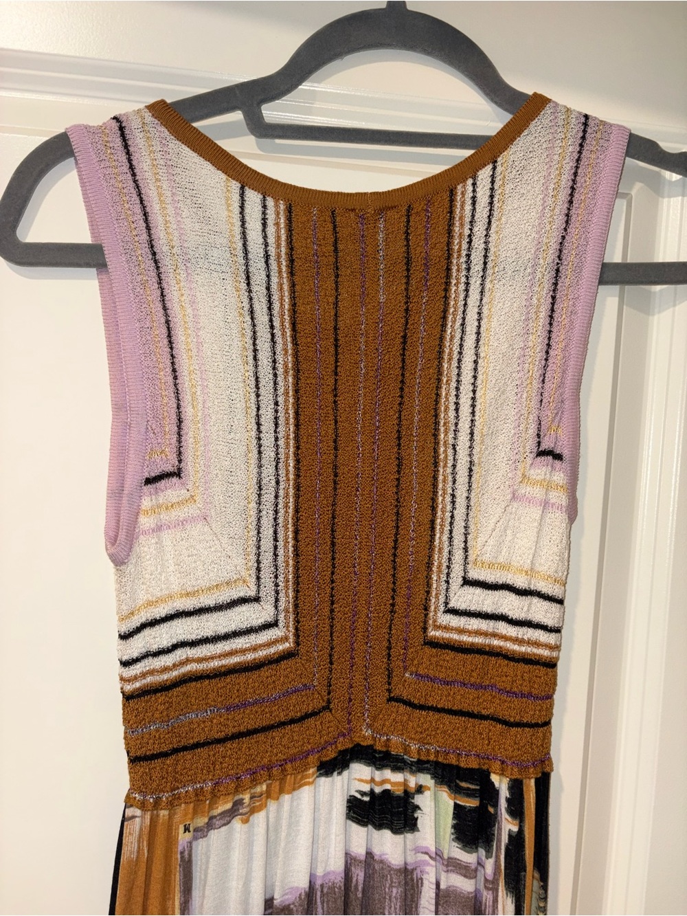 NWOT! MISSONI Multicolor Paint Splash Tiered Sleeveless Maxi Dress Size US 6 - Picture 12 of 14